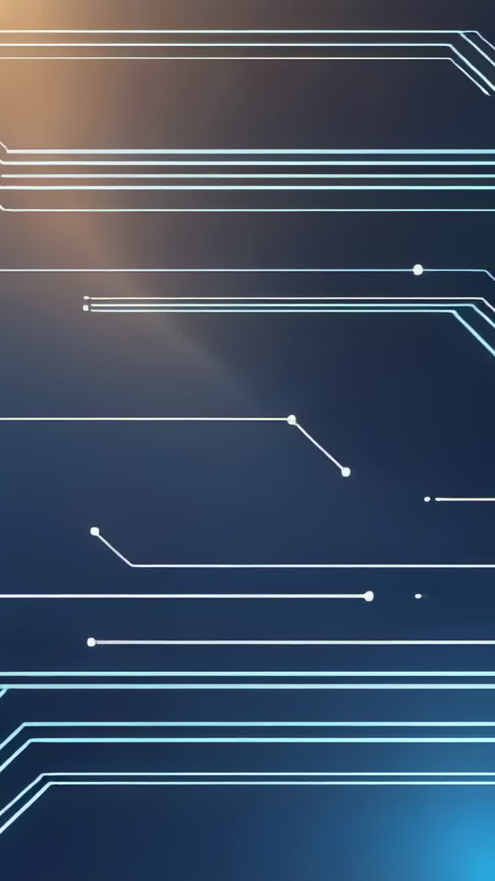 Vertical video: Sliding line-dot network across navy gradient, with emerging amber azure glows