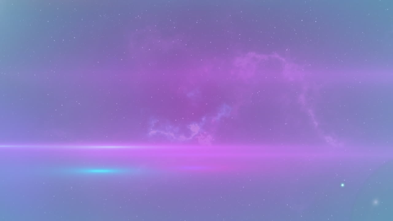 animación de luces de colores que se mueven sobre el espacio violeta