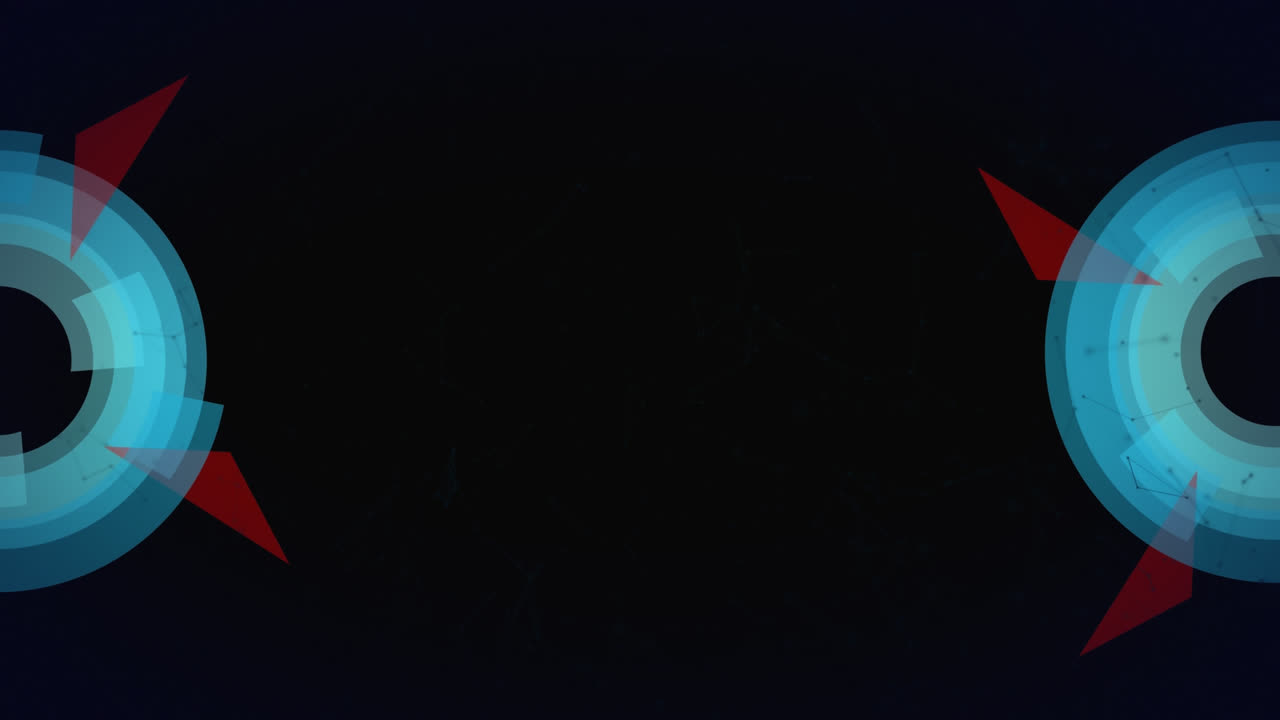 animación de escaneo de ámbitos y redes de conexiones