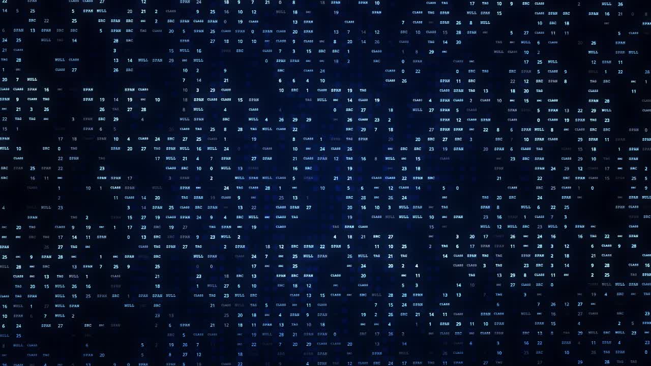 4k stream of binary matrix code on the screen numbers of the computer matrix loop animation