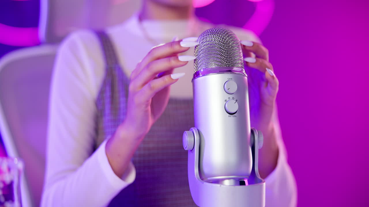 Microphone with hands