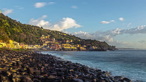 coastal city of acireale on a sunny day in catania, sicily, italy