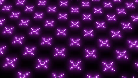 abstract purple glowing circles pattern