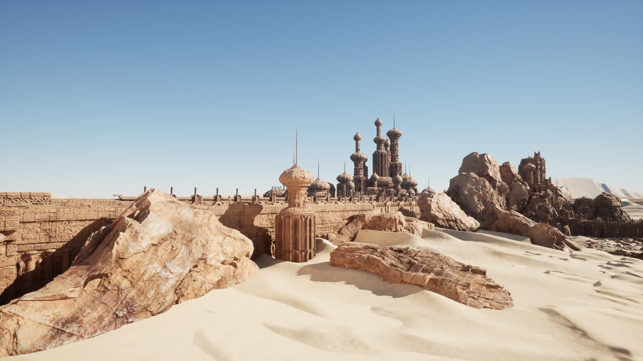 fantasía ruinas del desierto