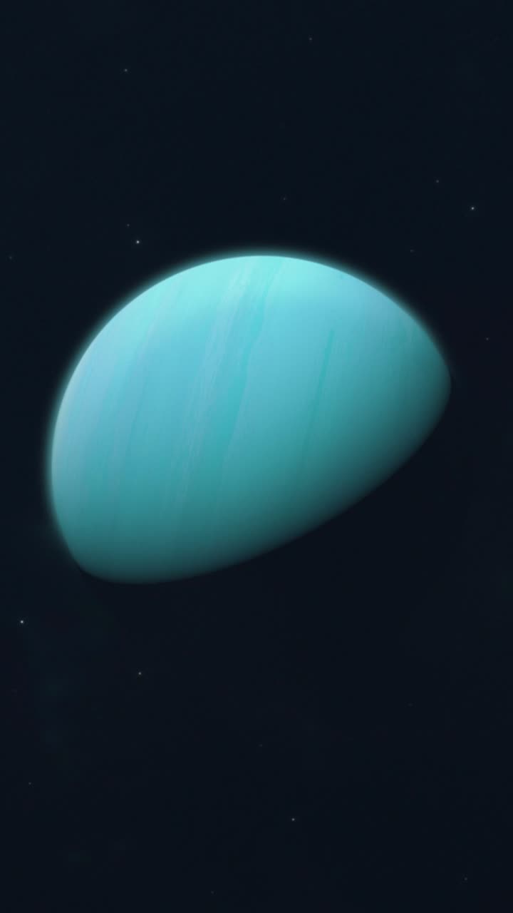 Mysterious Teal Planet in the Vast Cosmos