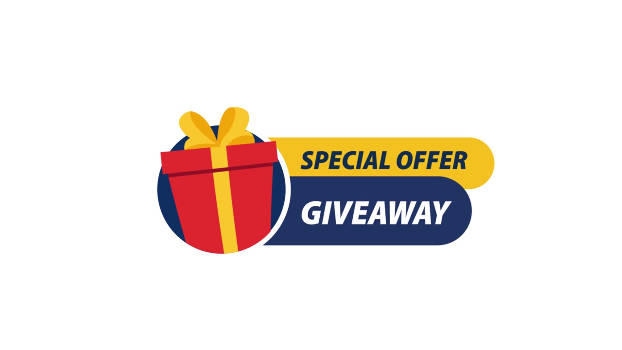 Animated Special Offer Giveaway Graphic with Gift Box