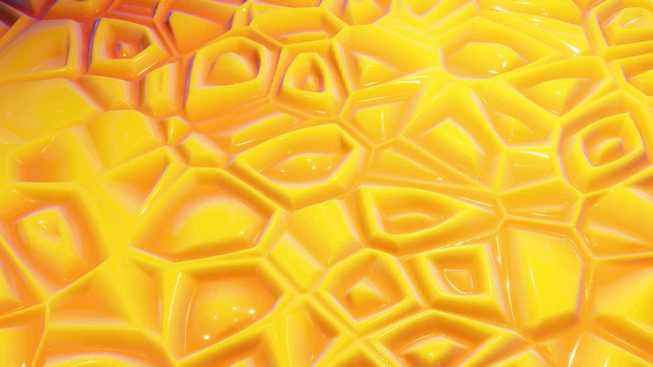 4k에서 루프 된 축제 액체 bg, 밝은 반이는 표면에 추상적인 파동 패턴, 액체 그라디언트 노란색 빨간색, 부드러운 애니메이션에서 페인트 액체에 파동, 점성 3d 액체에 반이는.