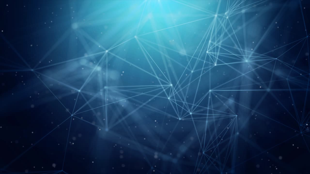 Futuristic technology molecular abstract plexus network