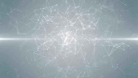 plexus abstract network white technology science background loop