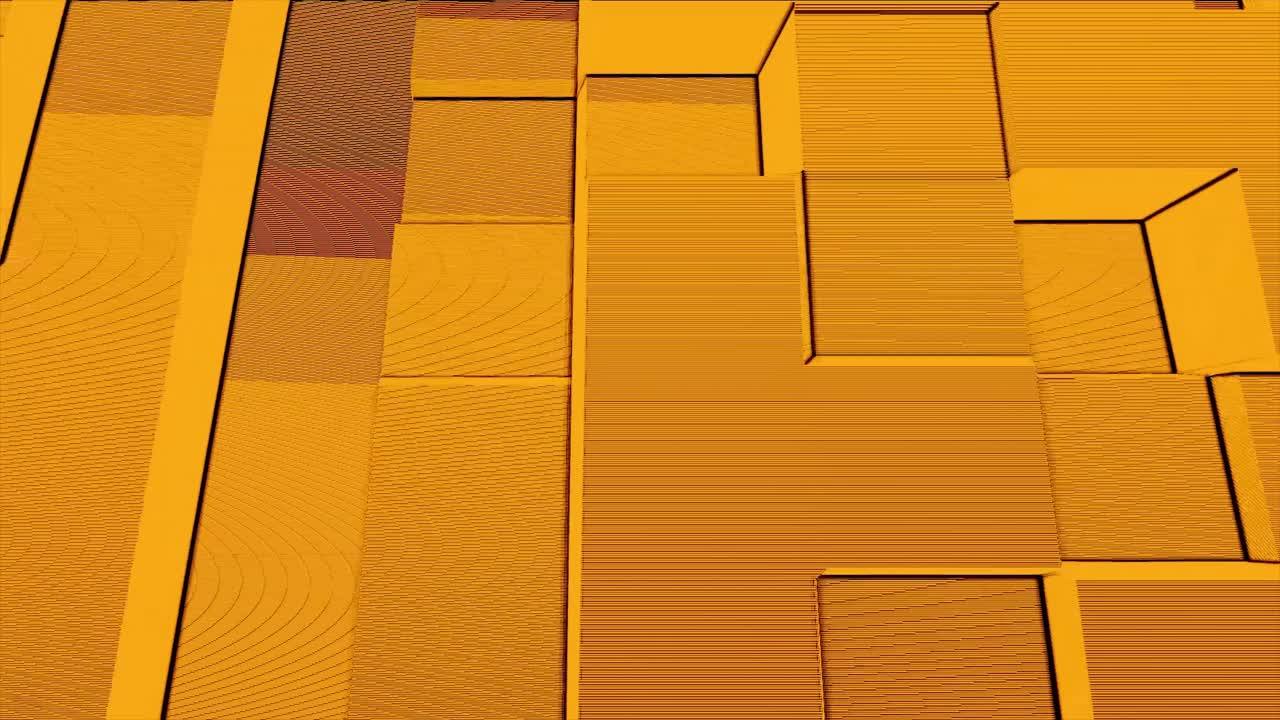 Abstract Geometric Orange and Gold Pattern
