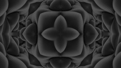3d en bucle abstracto ornamentado fondo decorativo. hipnótico caleidoscopio de moda.