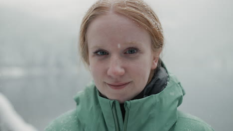 woman in winter