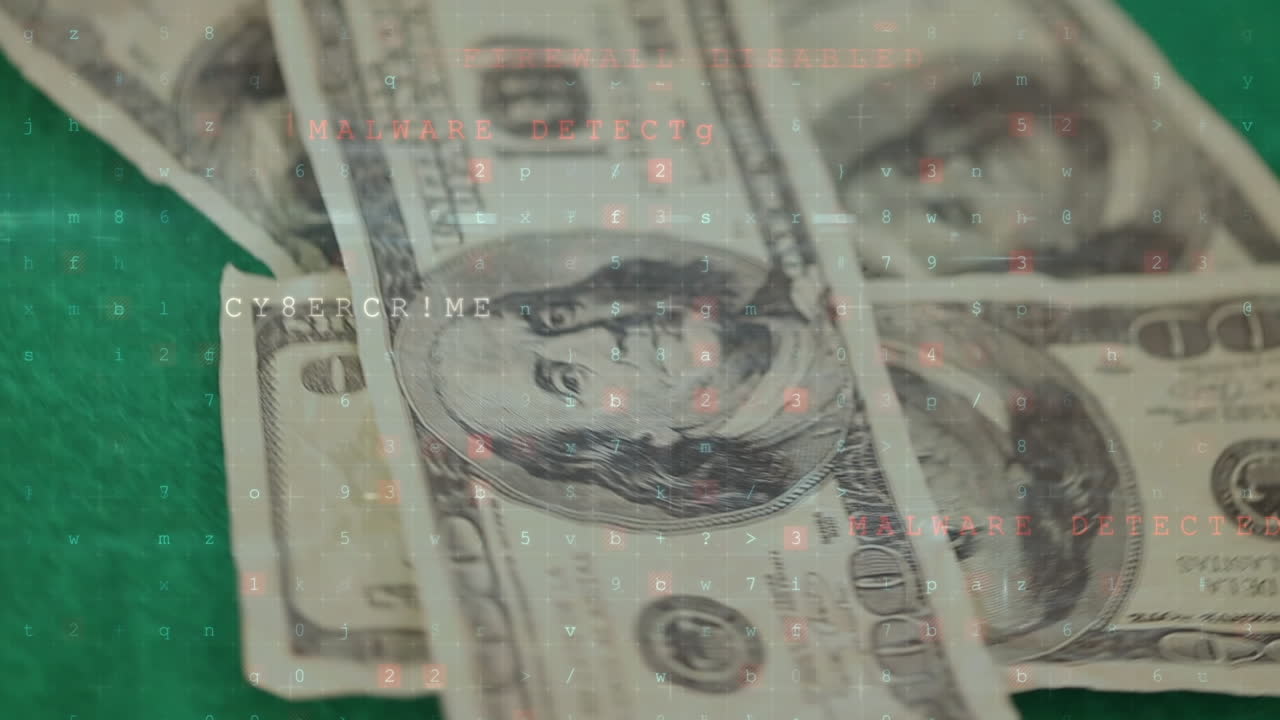 지폐와  ⁇ 에 대한 데이터 처리의 애니메이션