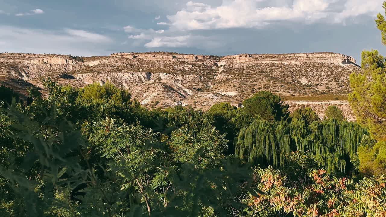 paisaje paisajístico de montaña con bosque