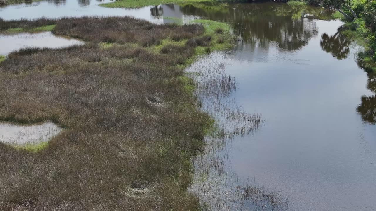 드론은 세인트 마크의 등대 (st. mark's lighthouse) 를 보여준다.