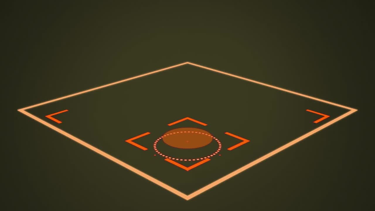 초록색 바탕에 있는 기하학적 형상