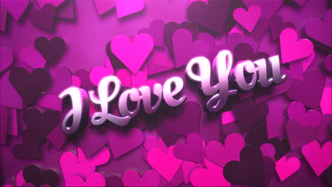 te amo texto y movimiento corazón romántico en el día de san valentín 10