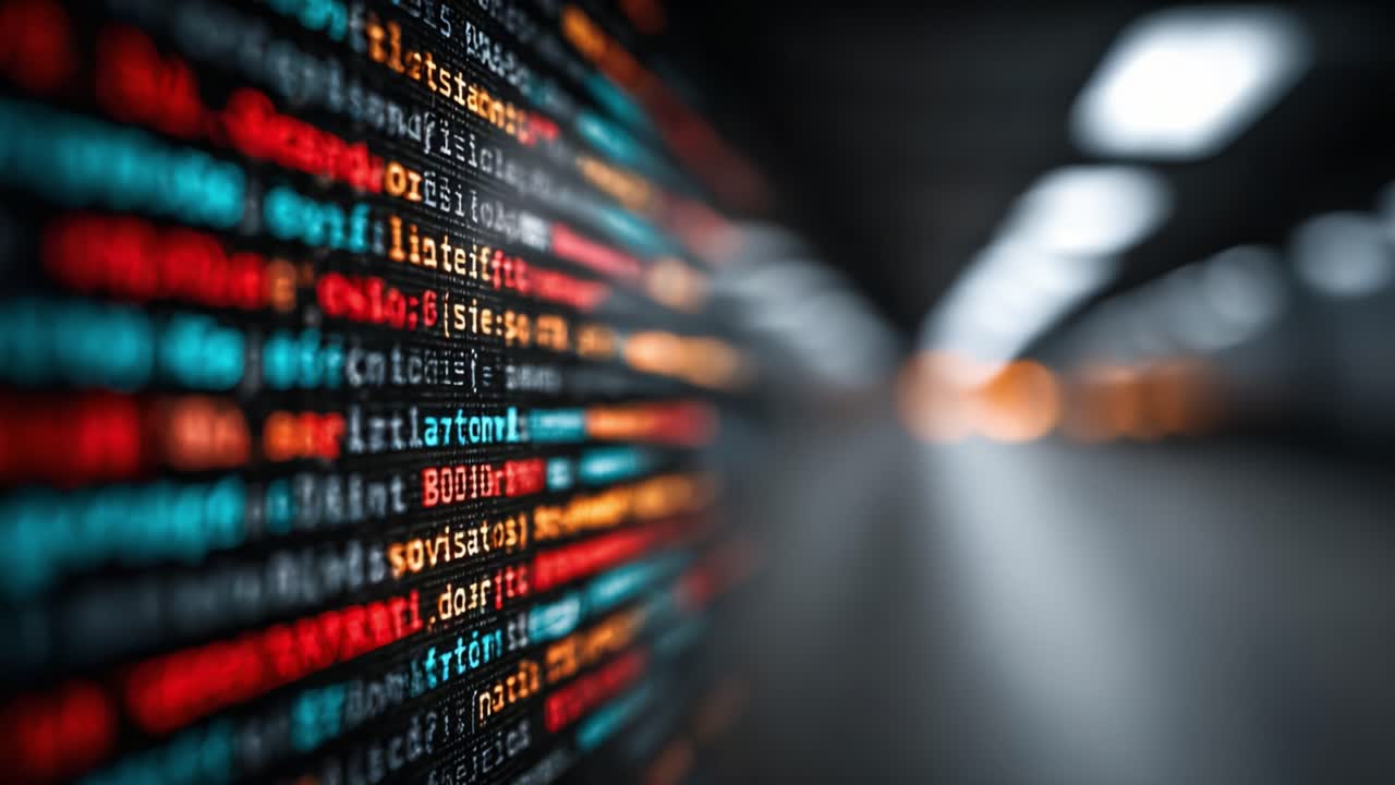 An Abstract Visualization of Dynamic Code Streams and Their Interactions in a High-Tech Environment for Modern Software Development and Data Analysis