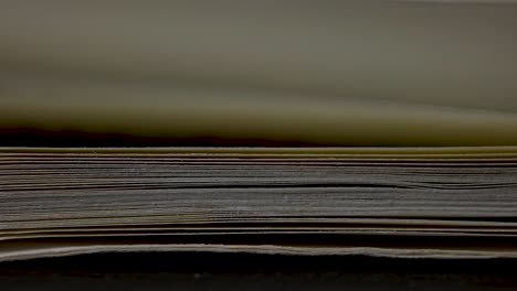 close-up of a book's pages