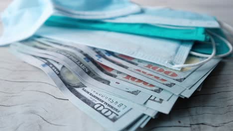 money and masks