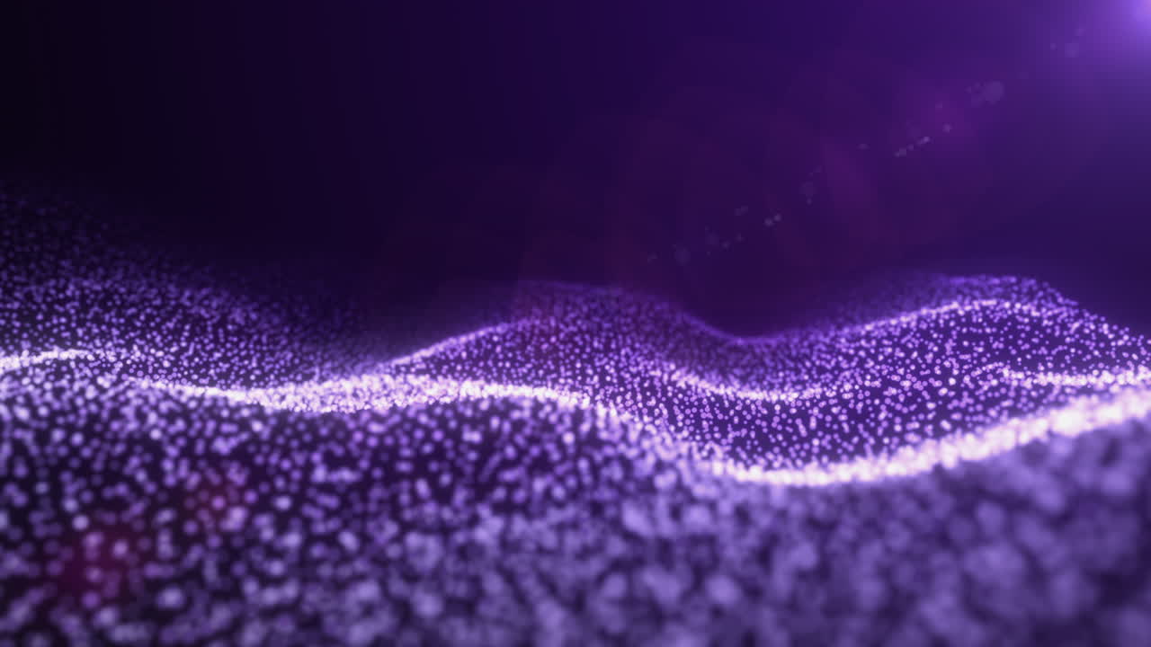 Abstract Purple Particle Wave