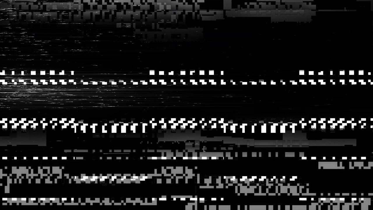 4k loop unique design abstract digital animation pixel noise glitch error video damage animation