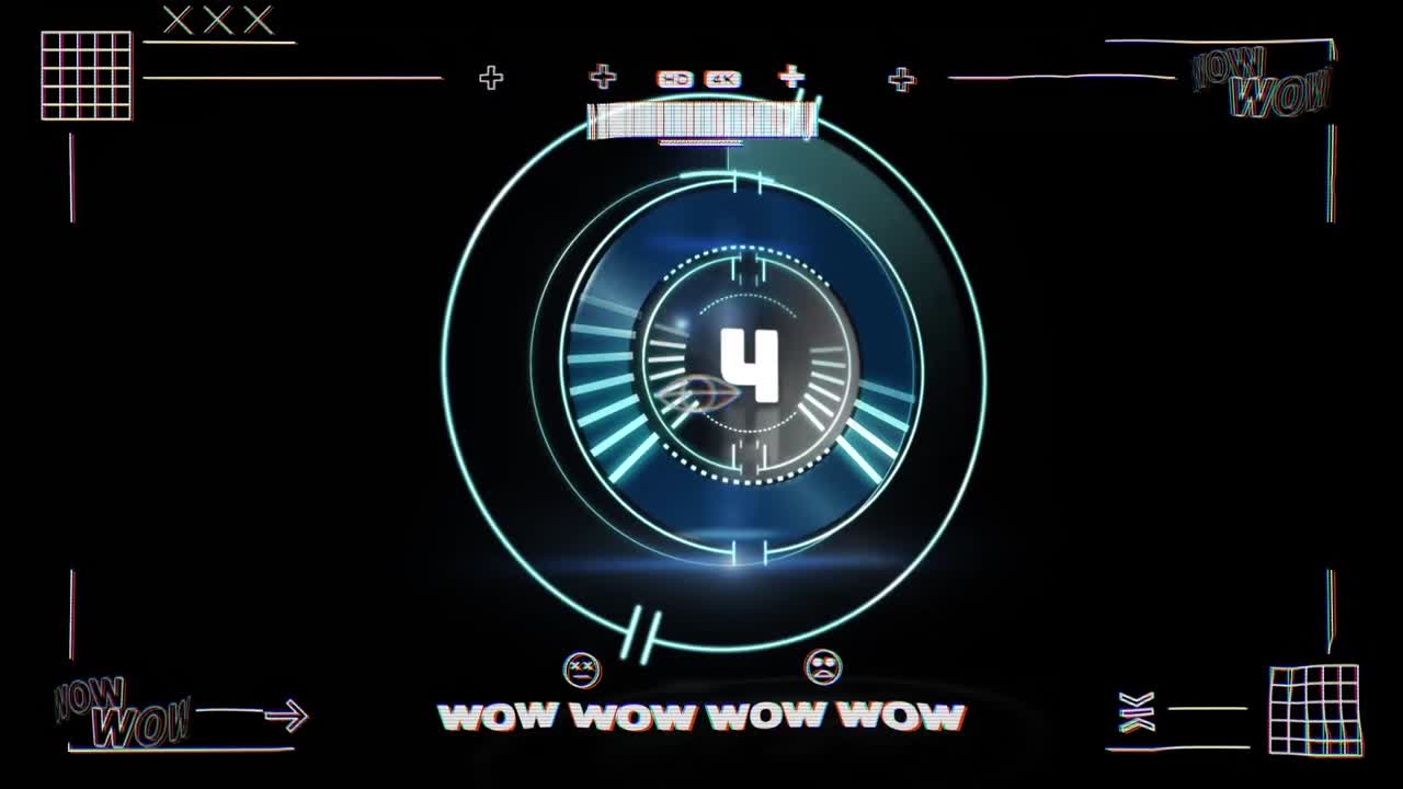 animación del cuadro blanco sobre el escaneo de alcance sobre fondo negro