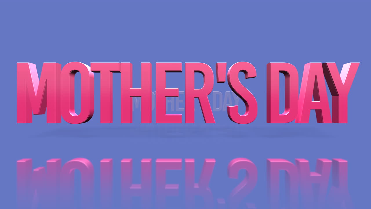 Celebrate motherhood with gold Mothers Day text on blue background