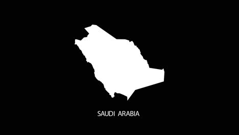 Digital-revealing-and-zooming-in-on-Saudi-Arabia-Country-Alpha-video-with-Country-Name-revealing-background-|-Saudi-Arabia-country-Map-and-title-revealing-alpha-video-for-editing-template-conceptual