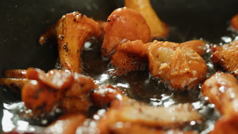 fried chanterelle mushrooms