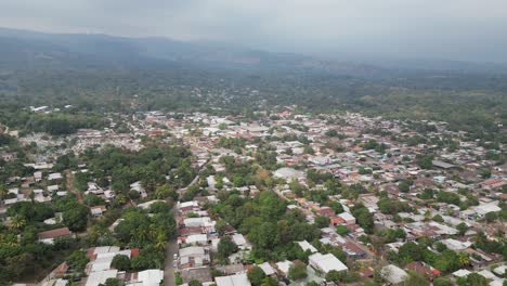 Town-in-a-poor-third-world-country-aerial-video