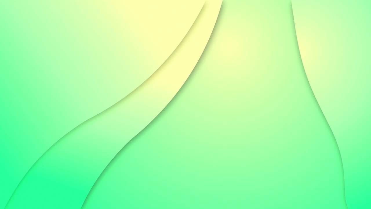 animación de líneas de gradiente verde ondulando en un bucle sin costuras