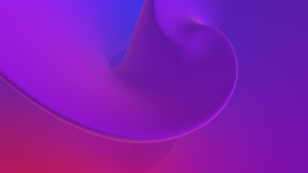 gradiente vibrante de púrpura y rojo con energía giratoria y punto azul en contraste