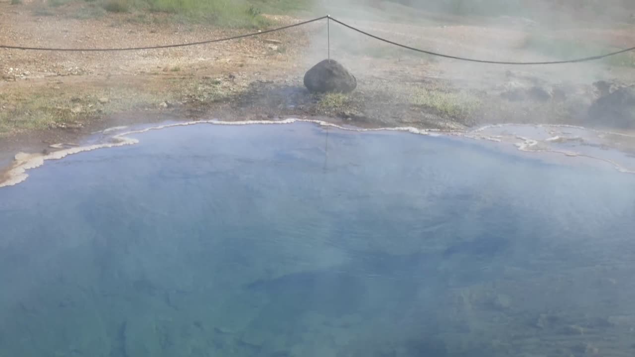 Iceland hot Springs Tourism Ring Road