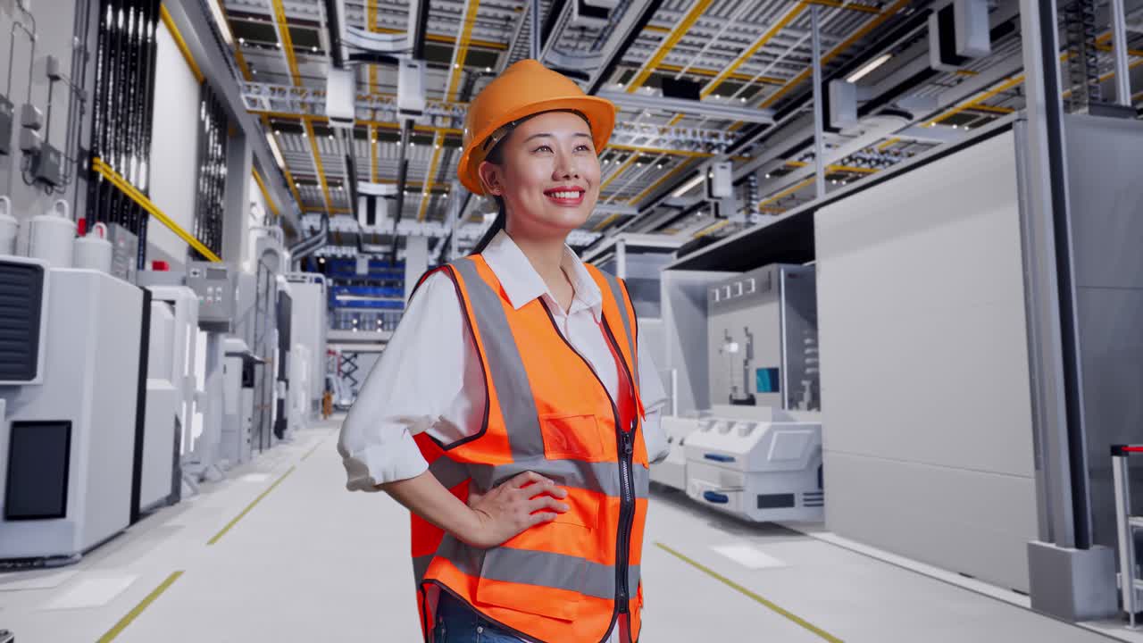 현대 산업 시설에서 여성 엔지니어