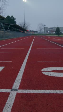 empty running track