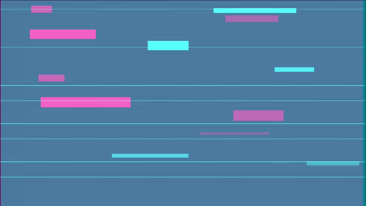 Abstract Digital Glitch Background with Moving Horizontal Bars