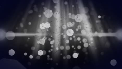 animación de confeti colorido flotando sobre un fondo verde