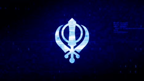 sikh khanda icon animation