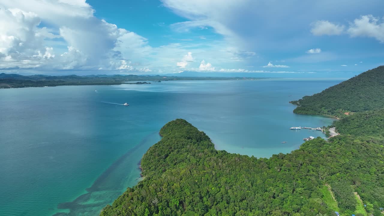 Aerial view of Blue Haven Bay, Koh Chang, showing serene coastal landscape