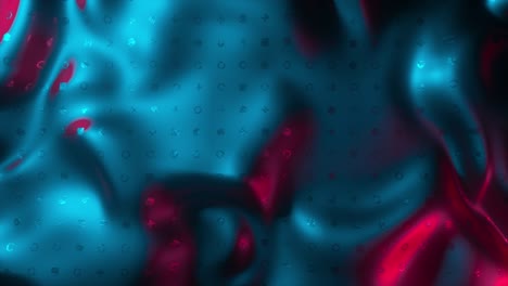 holográfico creativo ondas coloridas de fondo. hermoso flujo suave de papel de aluminio, superficie de neón, colores vibrantes, ondas de animación, textil de lujo de moda. bucle sin costuras de 4k