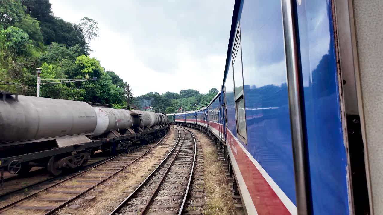 Train Journey Through Scenic Landscape