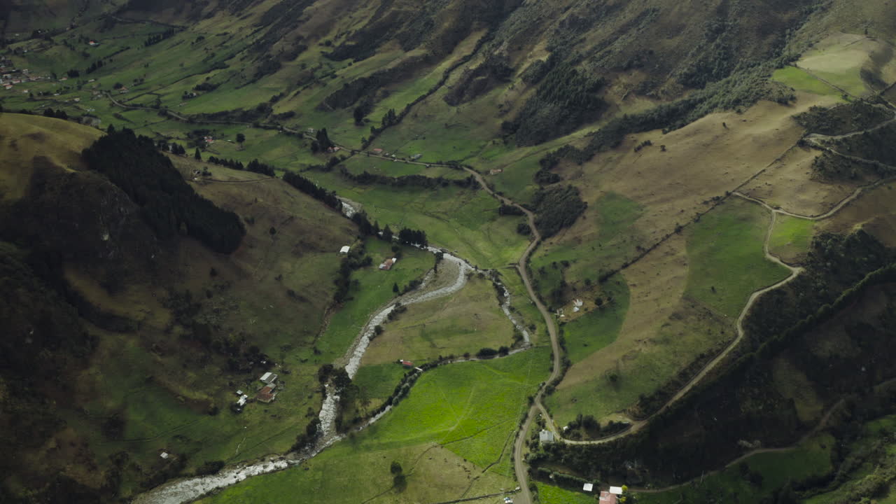 Aerial shot, El Cajas National Park, Cuenca, Ecuador.
