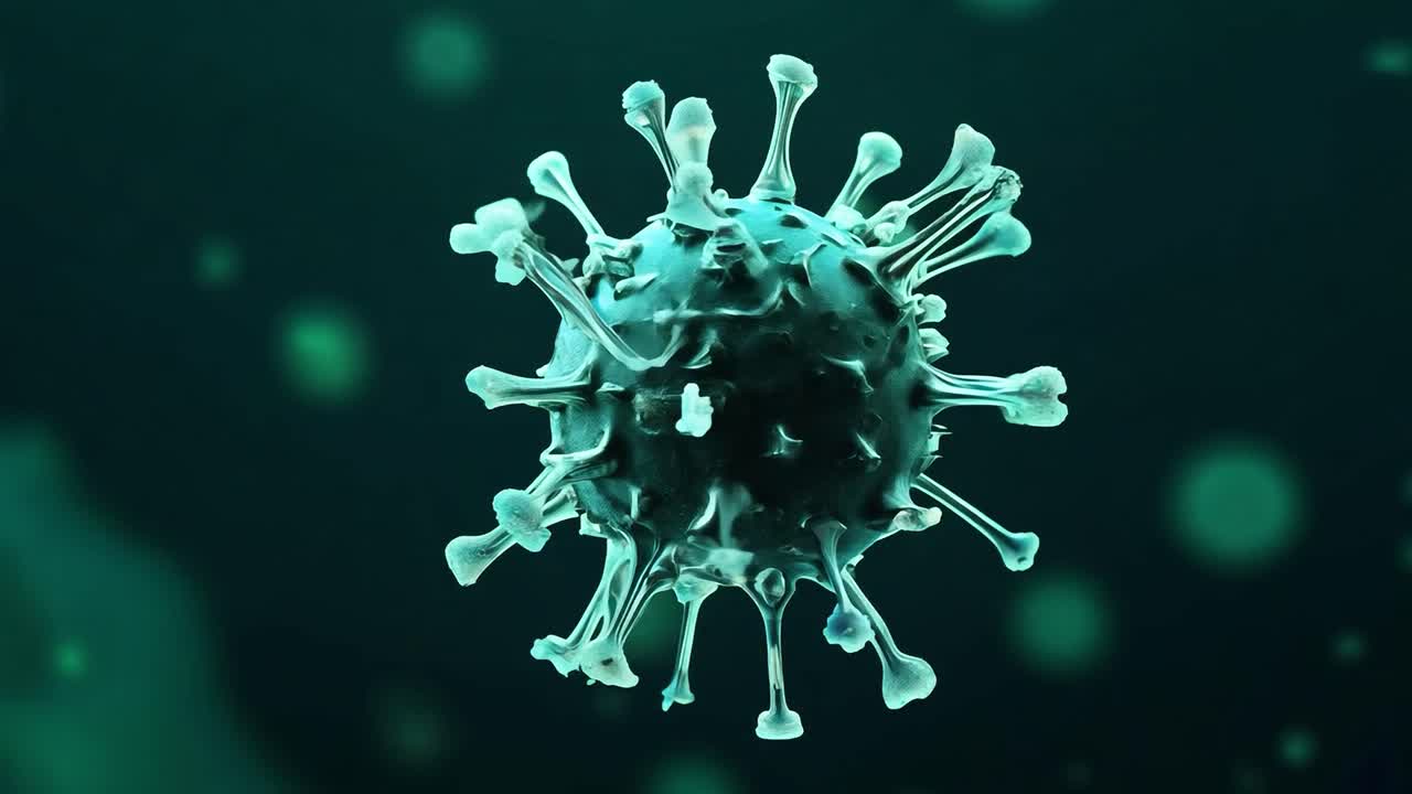 renderización en 3d de un coronavirus