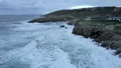 Strand-Von-Baldaio,-Galicien,-A-Coruña,-Spanien