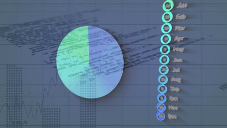 animación de las estadísticas y el procesamiento de datos financieros en la red