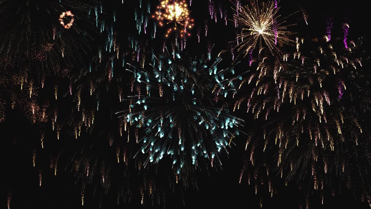 Sky full of Fireworks During New years Holiday