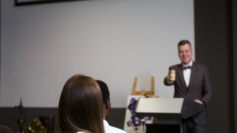 people in an art auction session