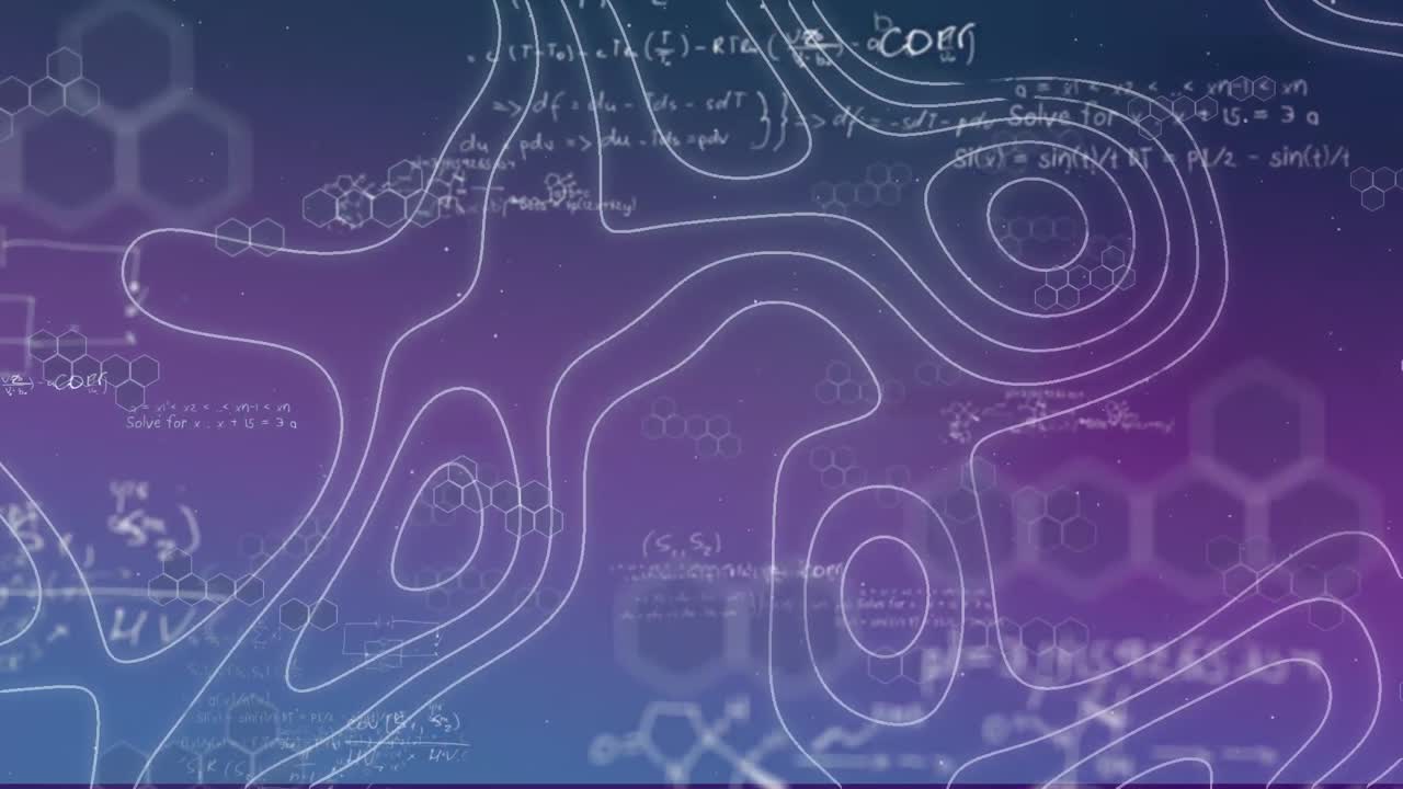 공식을 가로질러 움직이는  ⁇  선의 애니메이션