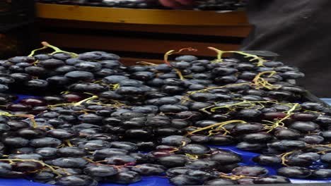 fresh grapes for sale at a market